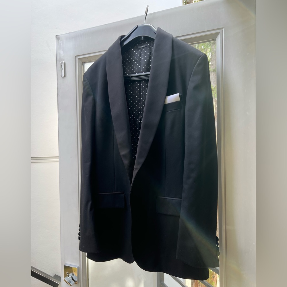 Black wool tux from Bonobos